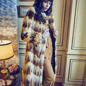 CATHERINE - FAUX FUR BEIGE CARAMEL